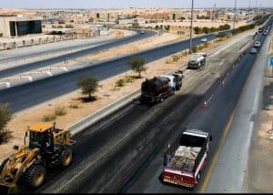 إزالة أكثر من 5 ملايين م٣ من الرمال على طرق المنطقة الشرقية