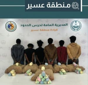 دوريات حرس الحدود بمنطقتَي عسير وجازان تحبط تهريب 429.7 كلجم من نبات القات ومادة الحشيش المخدرَين