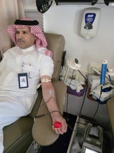 “المياه الوطنية” تشارك في حملة سمو ولي العهد للتبرع بالدم