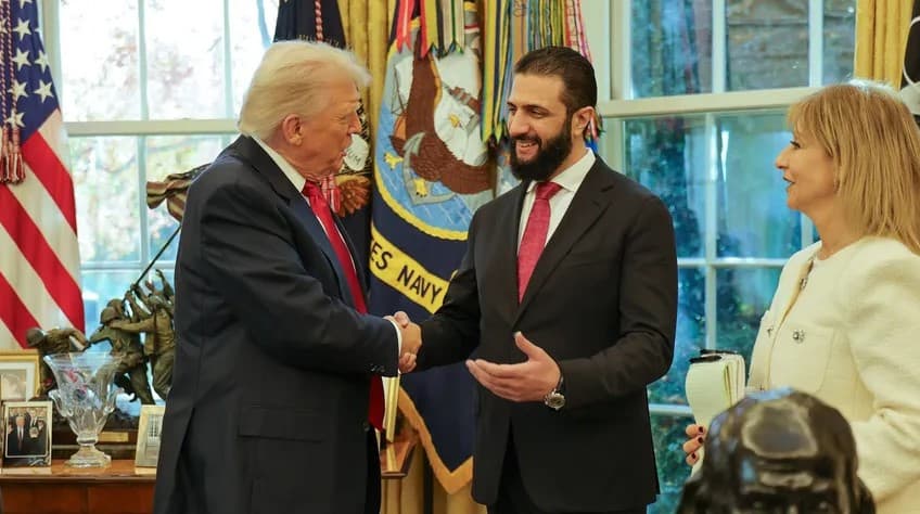 الرئيس الأمريكي يبحث مع نظيره السوري العلاقات الثنائية