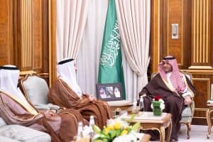 سمو الأمير تركي بن محمد بن فهد يستقبل سفير الإمارات لدى المملكة