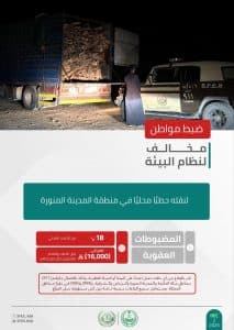 القبض على 4 أشخاص مخالفين للأنظمة البيئية بعدد من مناطق المملكة