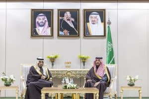 ضمن فعاليات منتدى الاستثمار 2025.. أمير الحدود الشمالية يستقبل وزير الاستثمار ورئيس هيئة المنافذ السوري
