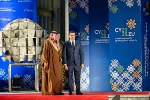 نيابةً عن ولي العهد.. نائب وزير الخارجية يشارك في حفل تولي قبرص رئاسة مجلس الاتحاد الأوروبي