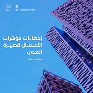 ارتفاع الرقم القياسي للإيرادات التشغيلية لإحصاءات الأعمال قصيرة المدى بالمملكة بنسبة 5.0% خلال نوفمبر 2025م
