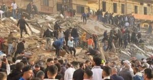 مصرع 5 أشخاص إثر انهيار مبنى في شمال لبنان