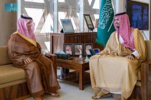 محافظ الدرعية يستقبل وزير السياحة ويبحثان سبل التكامل في تطوير القطاع السياحي بالمحافظة