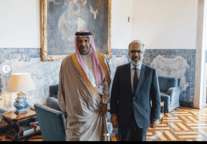 سمو سفير خادم الحرمين الشريفين لدى البرتغال يلتقي وزير الخارجية البرتغالي