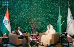 سمو وزير الطاقة يبحث أوجه التعاون بقطاع الطاقة مع مستشار الأمن القومي في الهند