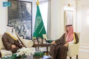 نائب أمير منطقة الجوف يستقبل الرئيس التنفيذي لهيئة تطوير وتعمير المناطق الجبلية بجازان