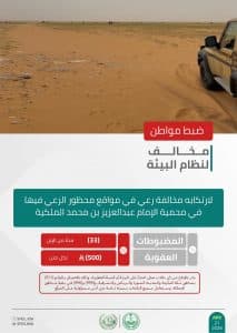 القبض على 3 أشخاص لمخالفتهم الأنظمة البيئية في عدد من المحميات الطبيعية بالمملكة