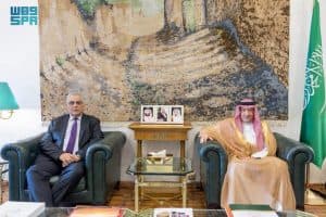 نائب وزير الخارجية يستقبل سفير دولة فلسطين لدى المملكة