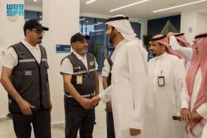 وزير الحج والعمرة يتفقد الاستعدادات الجارية لاستقبال ضيوف الرحمن في منفذ جديدة عرعر