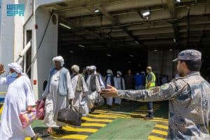 حرس الحدود يستقبل ضيوف الرحمن القادمين من السودان عبر ميناء جدة الإسلامي