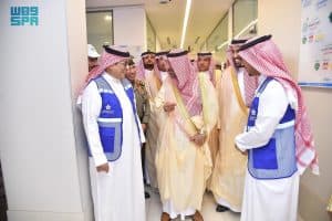 أمير نجران يطَّلع على الخدمات المقدمة للحجاج بمركز المراقبة الصحية بمنفذ الوديعة