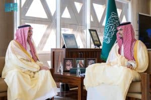 الأمير راكان بن سلمان يستقبل الرئيس التنفيذي للهيئة الملكية لمدينة الرياض ويرأس اجتماعًا لبحث مشروعات الدرعية التطويرية