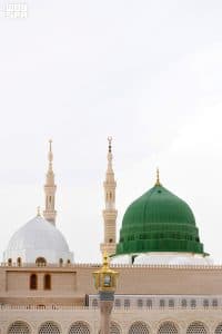 القباب والمظلات في المسجد النبوي تهيئ أجواءً مريحة لضيوف الرحمن خلال موسم الحج