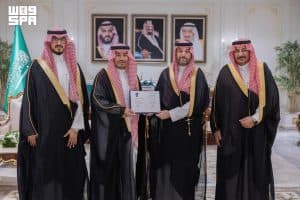 نائب أمير الحدود الشمالية يستقبل مدير المعهد السعودي للتعدين بعرعر بمناسبة الاعتماد المؤسسي الكامل
