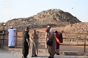 جبل الرماة بالمدينة المنورة يشهد توافد ضيوف الرحمن