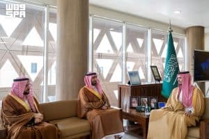 الأمير راكان بن سلمان يستقبل الرئيس التنفيذي لدارة الملك عبدالعزيز