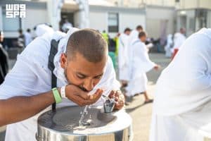 منظومة المياه توزع أكثر من 5.5 ملايين متر مكعب في مكة والمشاعر منذ بداية ذي الحجة