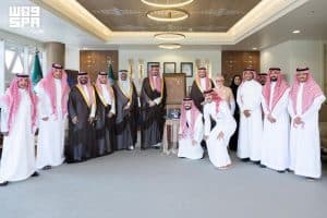 الأمير راكان بن سلمان يستقبل مسؤولي ولاعبي نادي الدرعية بمناسبة صعود الفريق إلى دوري روشن السعودي للمحترفين