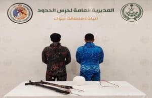 دوريات حرس الحدود بتبوك تقبض على شخصين لمخالفتهما لوائح مزاولة الأنشطة البحرية بالمملكة