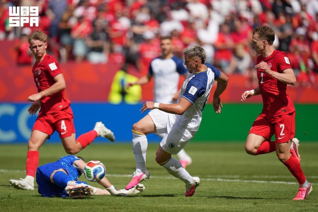 حسم التعادل الإيجابي 1-1 مواجهة البوسنة وكندا ضمن منافسات كأس العالم 2026