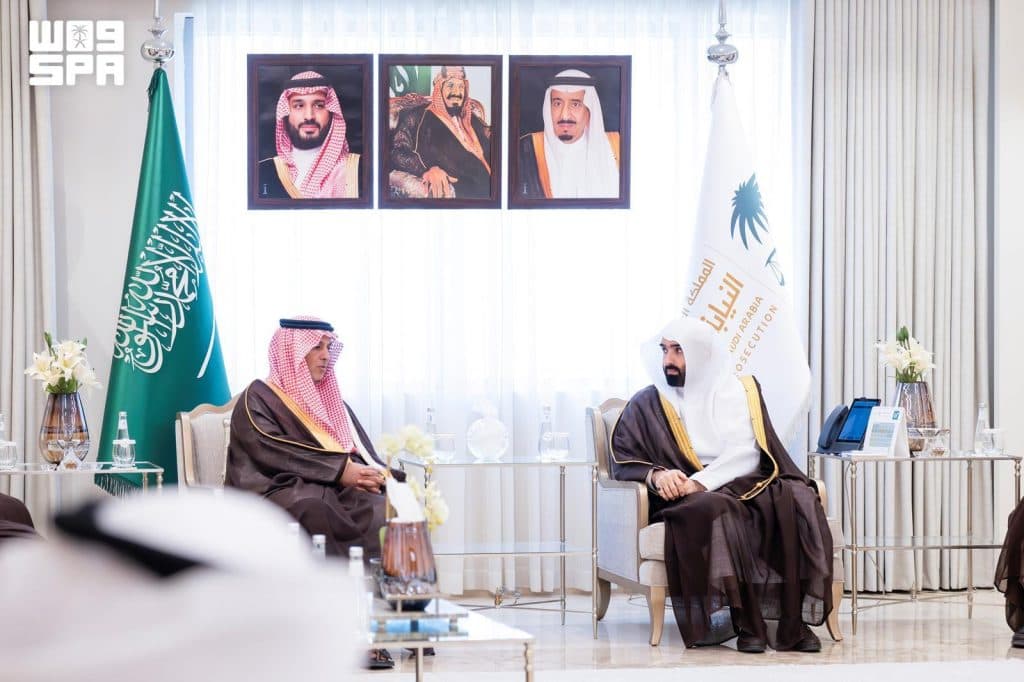 النائب العام يستقبل رئيس “سدايا” ويبحثان التعاون بين الجهتين في مجالات التقنيات المتقدمة