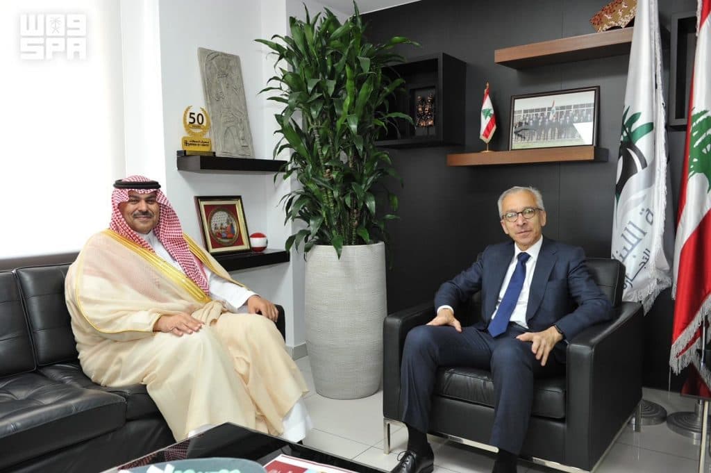 وزير الاقتصاد والتجارة اللبناني يستقبل سفير المملكة لدى لبنان