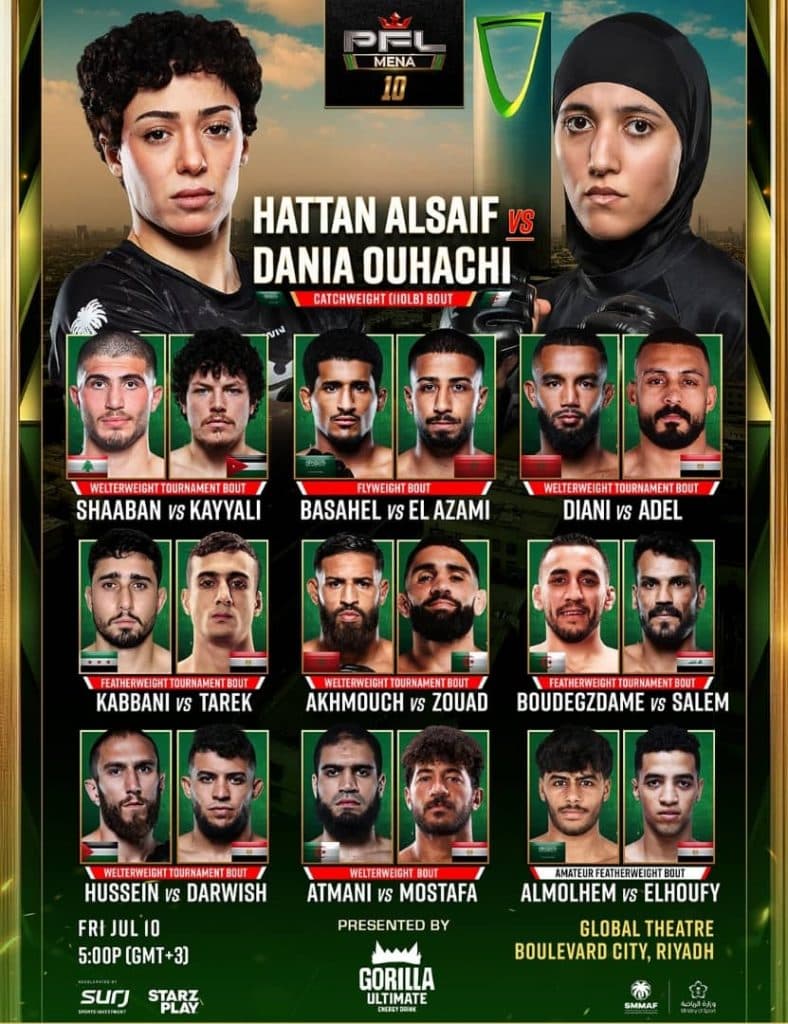 الخميس.. الرياض تستهل أسبوع PFL MENA وتجمع نخبة مقاتلي الشرق الأوسط وشمال أفريقيا