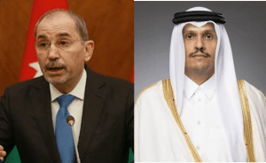 وزيرا خارجية الأردن وقطر يبحثان هاتفيًا جهود إنهاء التصعيد