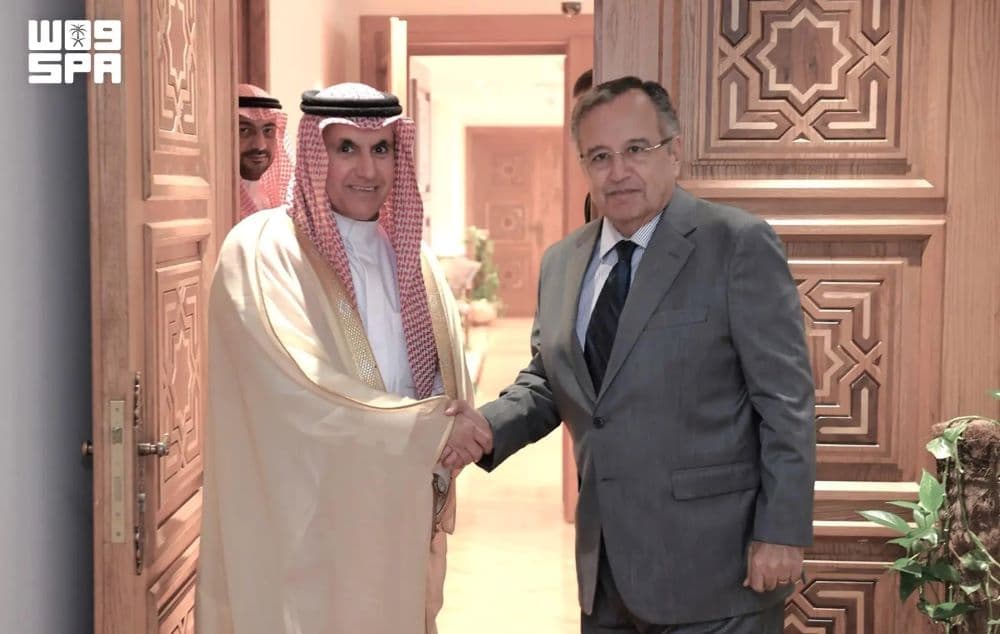 نبيل فهمي يستقبل مندوب المملكة الدائم لدى الجامعة العربية