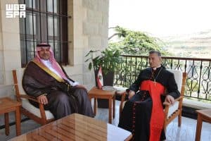 سفير خادم الحرمين الشريفين لدى لبنان يلتقي البطريرك الماروني