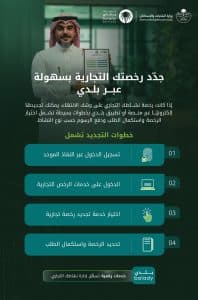 “البلديات والإسكان” تتيح خدمة تجديد وإلغاء الرُّخص التجارية إلكترونيًّا عبر منصة “بلدي”