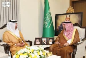 هنأه وتمنى له التوفيق بمهام عمله.. أمير نجران يستقبل رئيس النيابة العامة بالمنطقة بمناسبة تعيينه حديثًا