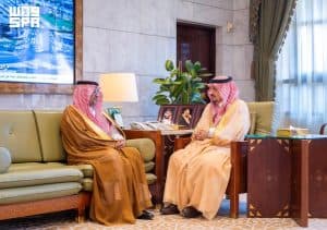 بمناسبة تعيينه حديثًا.. أمير الرياض يستقبل رئيس فرع النيابة العامة بالمنطقة