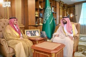 أمير جازان يستقبل رئيس النيابة العامة بالمنطقة