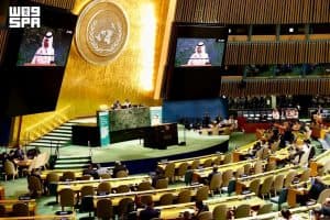 وزير البلديات والإسكان يؤكد في الأمم المتحدة تقدم المملكة في التنمية الحضرية