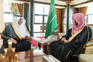 بمناسبة تكليفه حديثا.. أمير تبوك يستقبل رئيس النيابة العامة بالمنطقة
