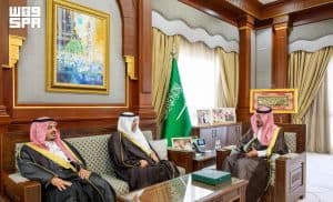 أمير المدينة المنورة يستقبل مدير فرع صندوق التنمية الزراعية بالمنطقة