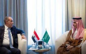 وزير الخارجية يلتقي نظيره المصري
