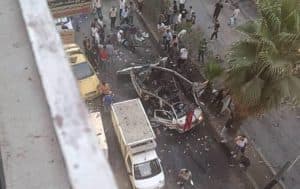 انفجار عبوة ناسفة داخل حافلة في ريف دمشق بسوريا