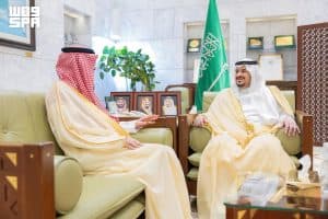 نائب أمير الرياض يستقبل عضو مجلس المنطقة الدكتور السديري
