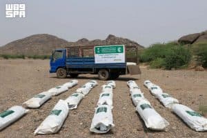 مركز الملك سلمان للإغاثة يوزّع 31 خيمة في مديرية حيس بمحافظة الحديدة
