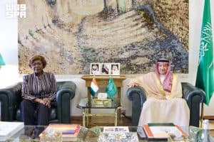 نائب وزير الخارجية يستقبل وزيرة الشؤون الخارجية بجمهورية كوت ديفوار