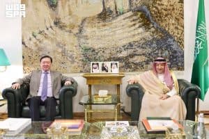 نائب وزير الخارجية يستقبل سفير الصين لدى المملكة
