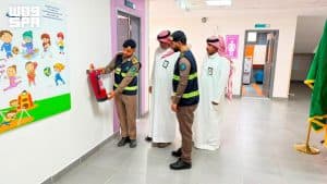 الدفاع المدني يكثف جولاته الميدانية الوقائية في المنشآت التعليمية