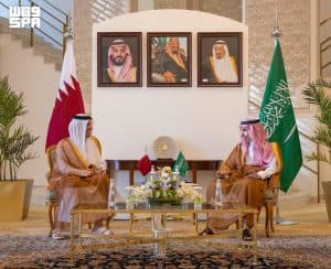 وزير الخارجية يستقبل رئيس مجلس الوزراء وزير خارجية قطر