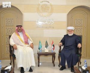 السفير الدوسري يزور مفتي طرابلس والشمال
